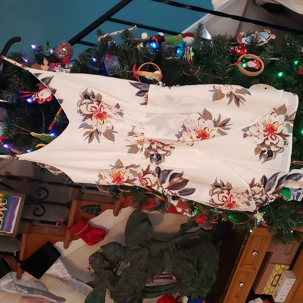 Never Worn! White floral sun dress